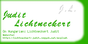 judit lichtneckert business card